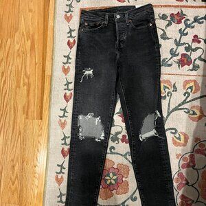 Distressed Levi's, Size 24